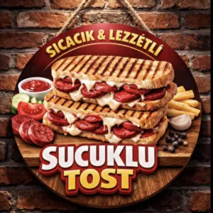 Kaşarlı sucuklu tost yarım tost