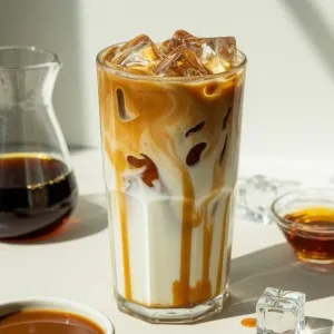 İce caramel latte