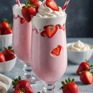 Çilekli milkshake